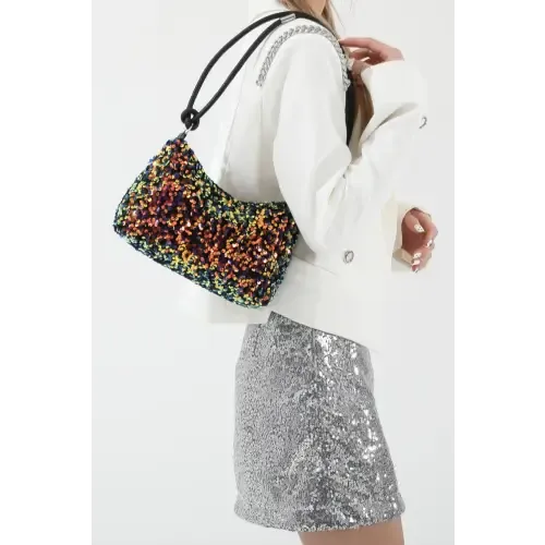 Sparkle with Yeppi Sequin Double Strap Shoulder Bags