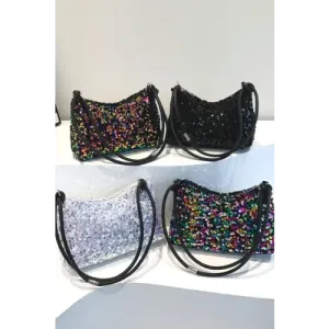Sparkle with Yeppi Sequin Double Strap Shoulder Bags