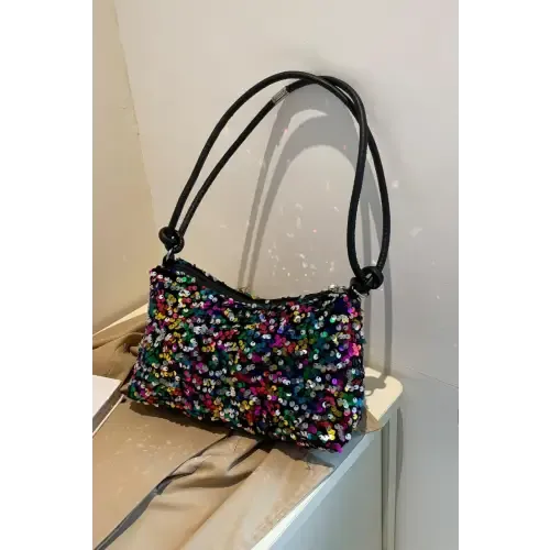 Sparkle with Yeppi Sequin Double Strap Shoulder Bags