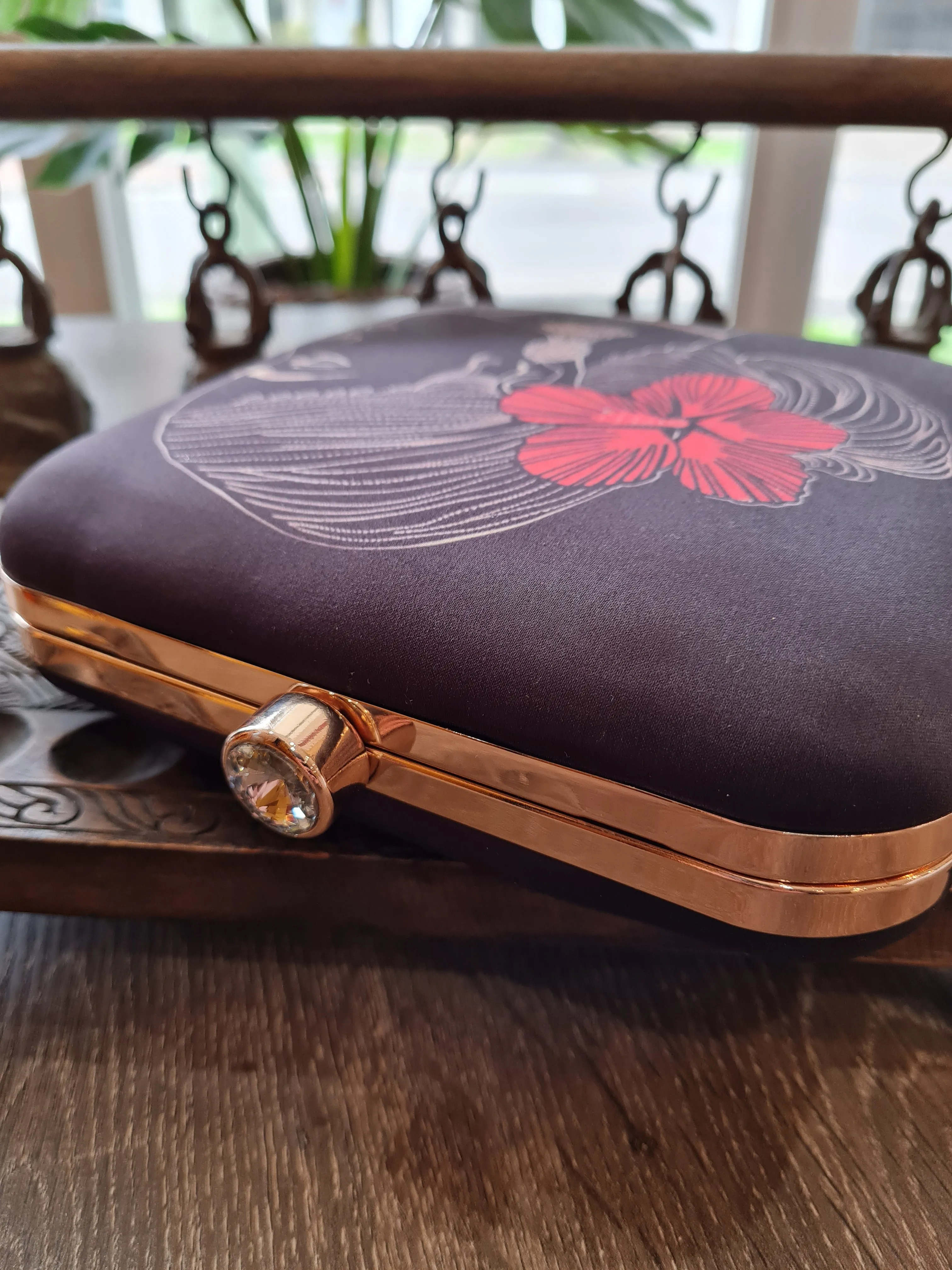Square Printed Box Clutch