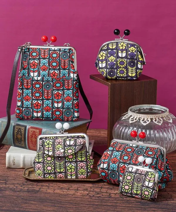 Stained Glass Pattern GAMAGUCHI Pouch