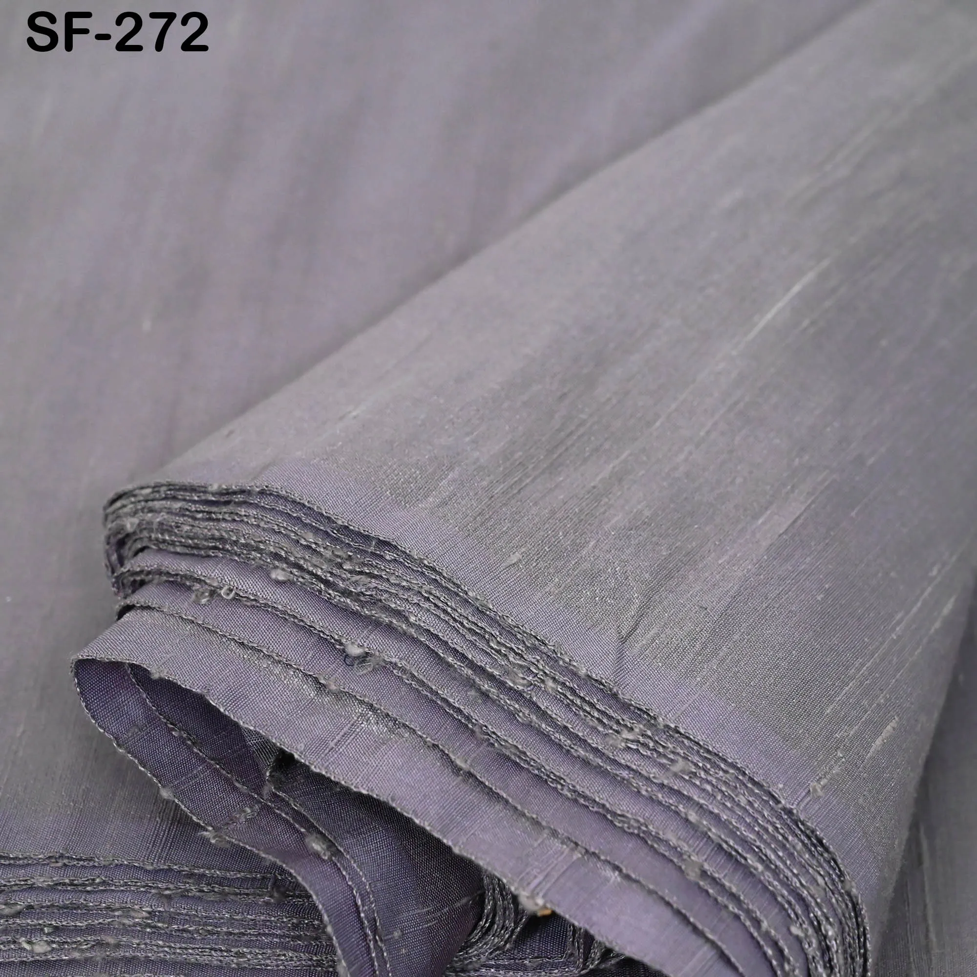 Steel Grey Pure Dupioni Fabric by the yard Indian Raw Silk Dupion Women Costumes Wedding Dresses Pillows Cushions Table Covers DIY Crafting
