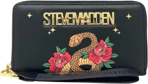 Steve Madden Bzip-Web Zip Around Wristlet