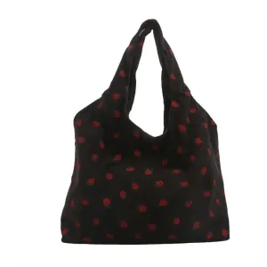 Strawberry Dream Tote 🍓✨ - Adorable Square Corduroy Bag for Stylish Girls! 🌸💖
