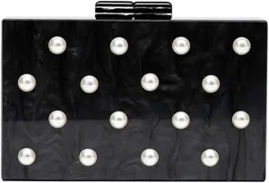 Stylish Acrylic Evening Bag Pearl Clutch Elegant Marble Acrylic Clutch Purses for Women Party Wedding Casual