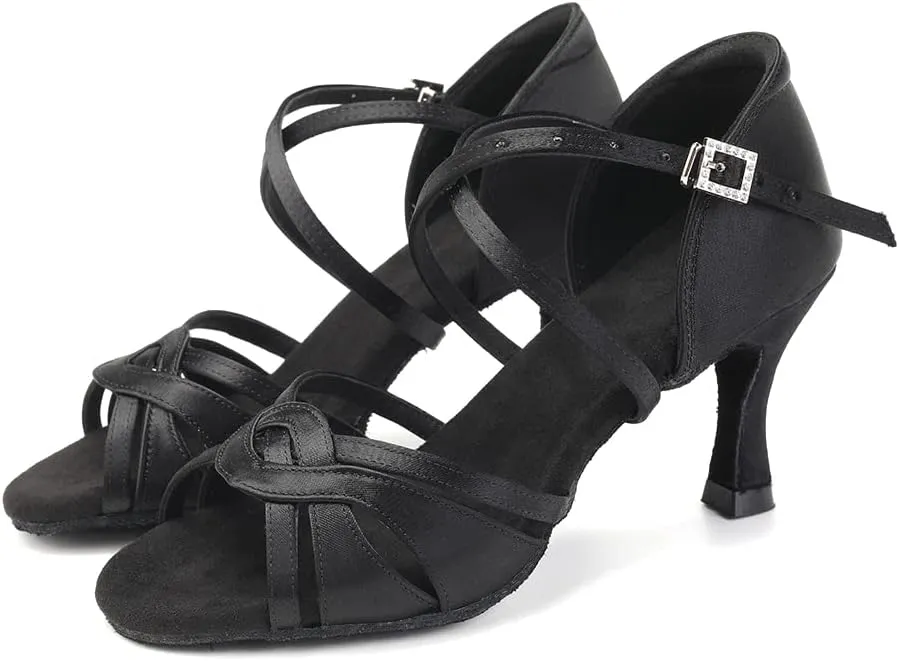 SWDZM Women Latin Ballroom Practice Dance Shoes Tango Salsa Professional Practice Dance Shoes