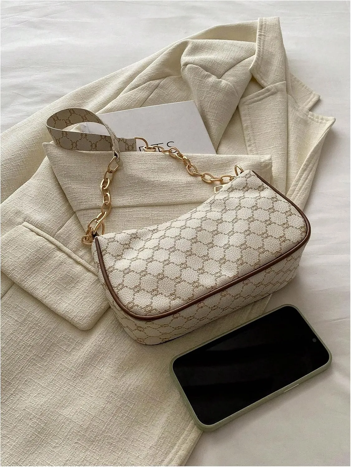 SweatyRocks Women's Vintage Shoulder Bag Top Handle Leather Purses with Zipper Closure