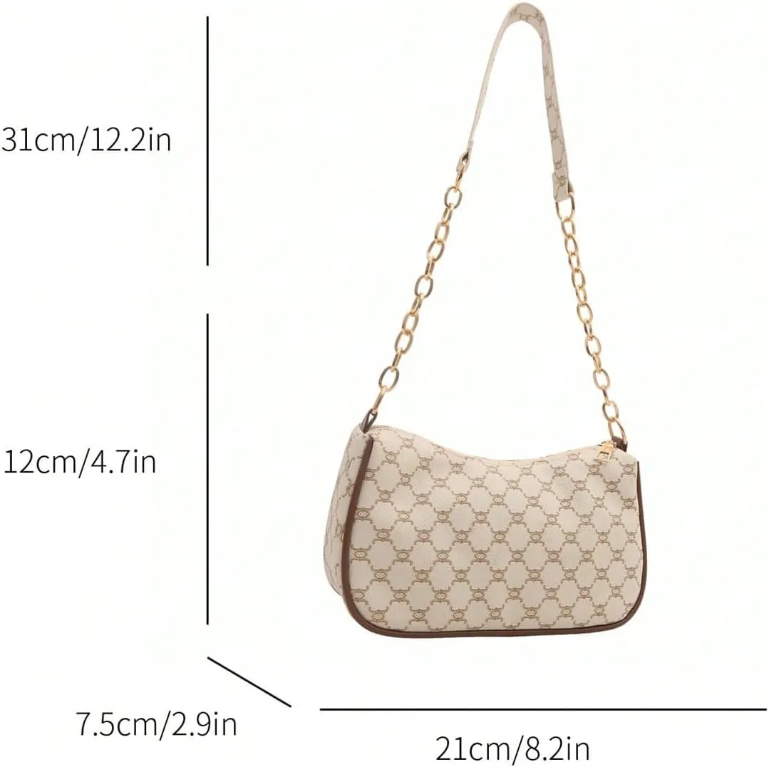 SweatyRocks Women's Vintage Shoulder Bag Top Handle Leather Purses with Zipper Closure