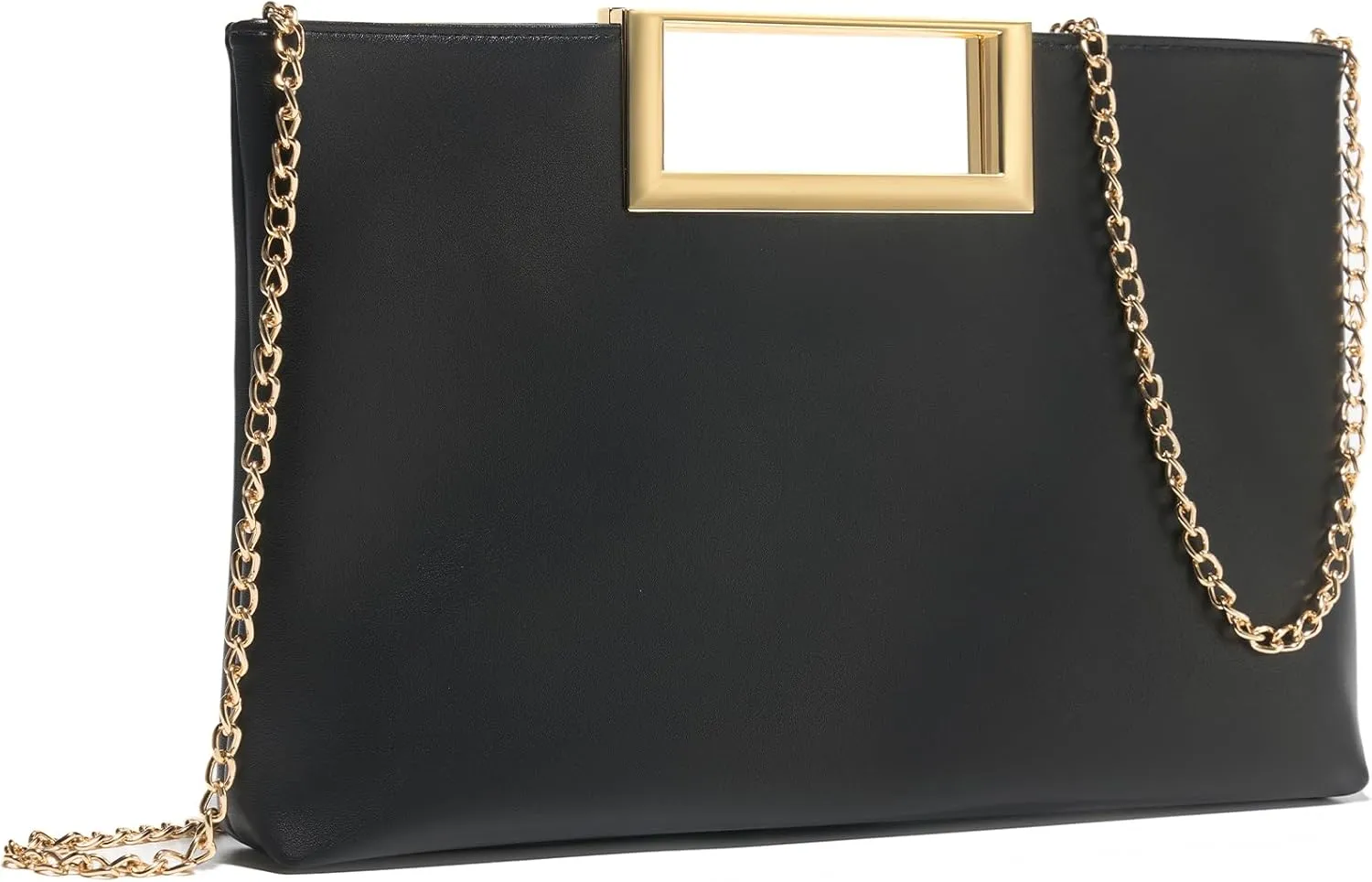 SWEETV Clutch Purses for Women Evening Formal, Fashion PU Leather Purse for Prom, Cocktail, and Wedding,Nina