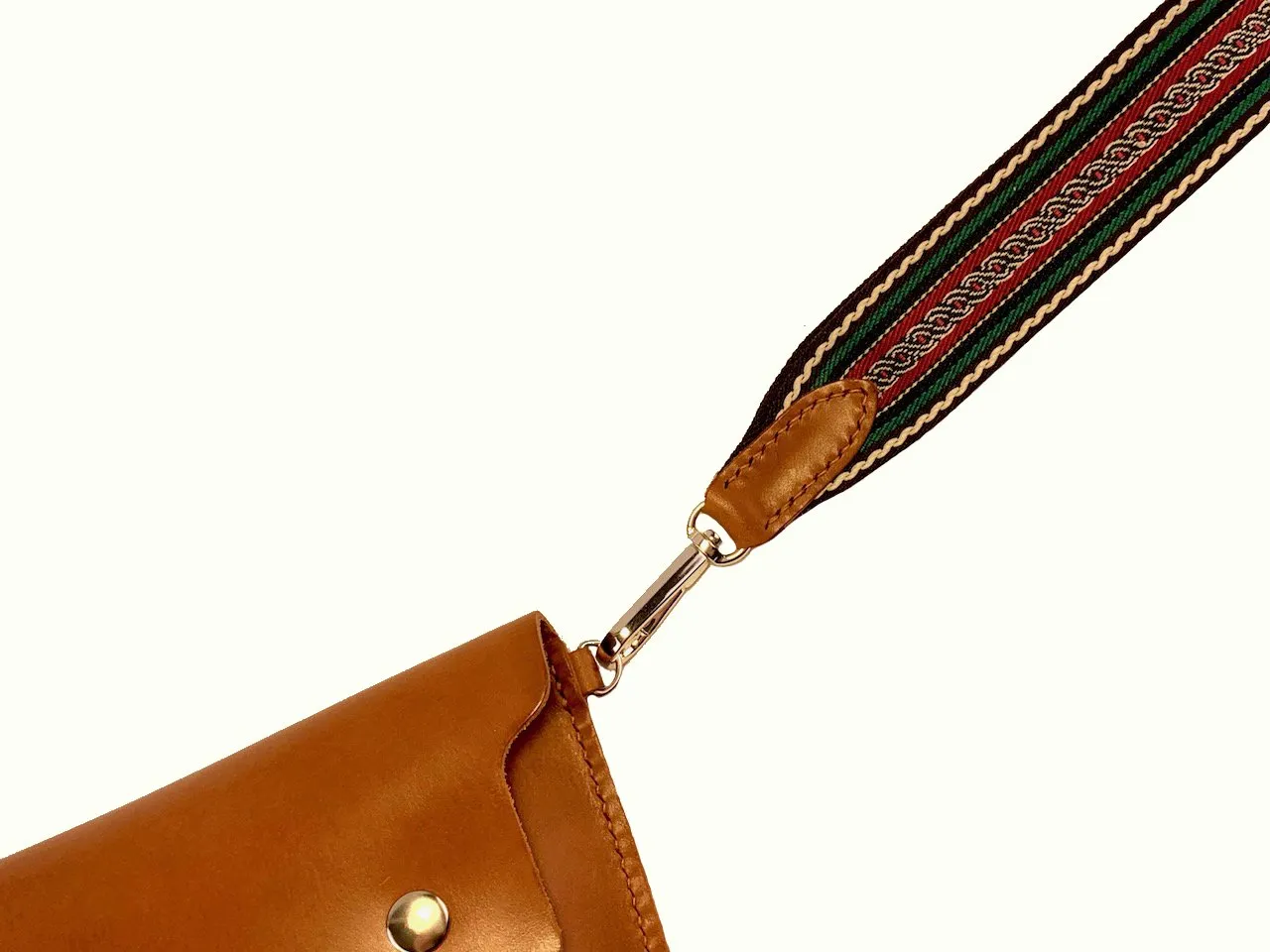 Tapered Clutch Purse with Hand Strap - Handcrafted by J Tanner