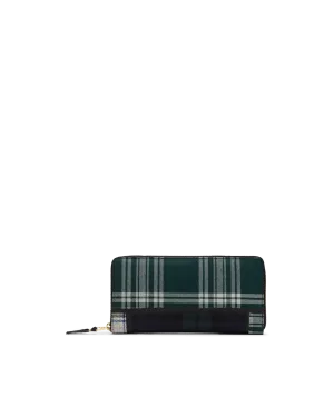 Tartan Patchwork Large Zip Wallet