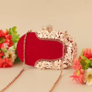 THE TAN CLAN Dariya Sea Shells Hand Embroidered Clutch
