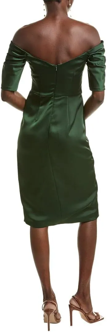 Theia Holland Satin Cocktail Dress