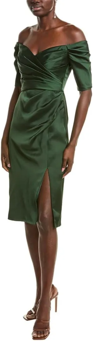 Theia Holland Satin Cocktail Dress