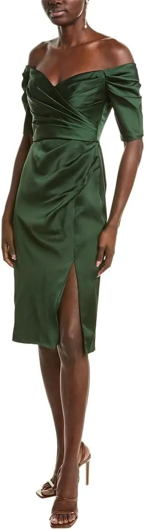 Theia Holland Satin Cocktail Dress