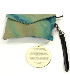 Tie-Die Clutch with Wrist Strap