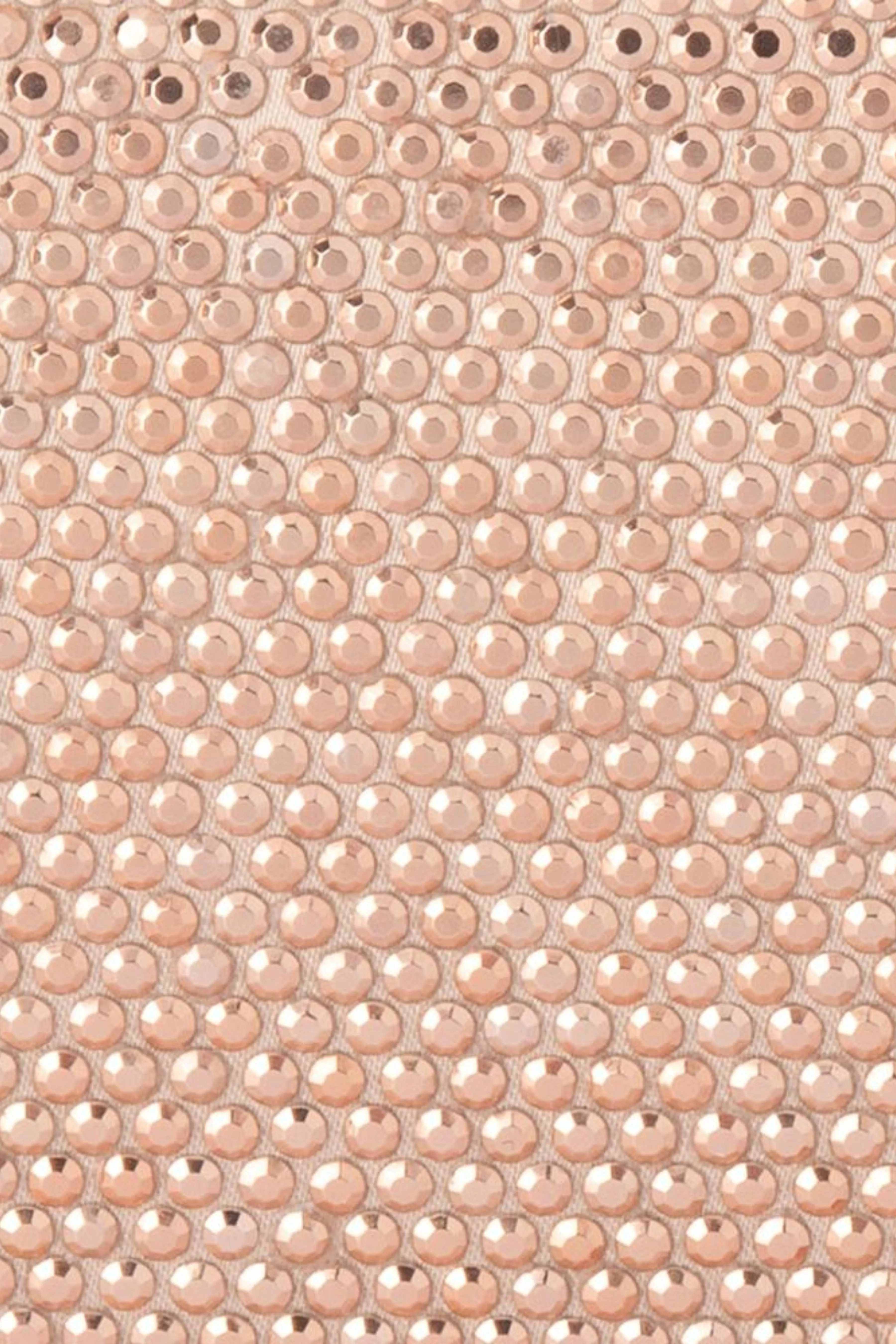 Tilly Hotfix Clutch with Tassel - Rose Gold