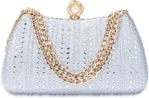 Tmore Clutch Purses for Women Rhinestone Purse with Chain Crystals Handbags for Weddings Party Prom