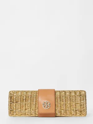 Tory Burch Gold Straw Bag