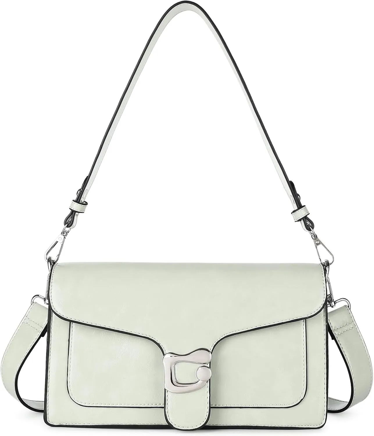 Travistar Crossbody Bags for Women Trendy - Small Cross Body Purse Shoulder Bag Leather Handbags Evening Clutch with 2 Straps