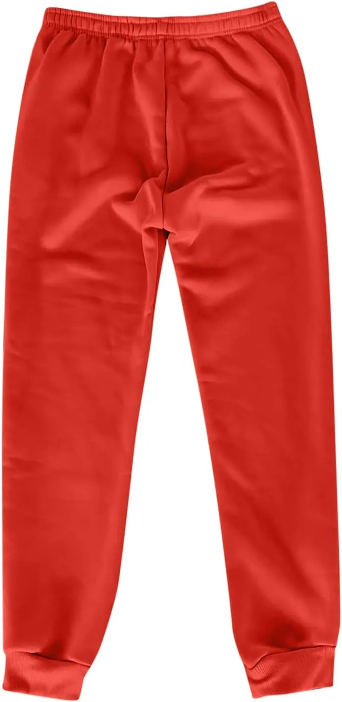 Two-Piece Sweatpants for Women Casual Baggy Stretch High Waisted Jogger Pants Fashionable Solid Straight Leg Pants