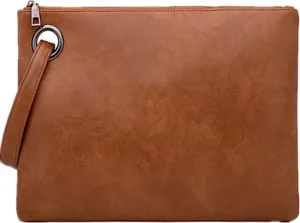 Unique Vegan Women Clutch Bag PU Leather Envelope Clutch Bag Handbag Wristlets for Beach Holiday