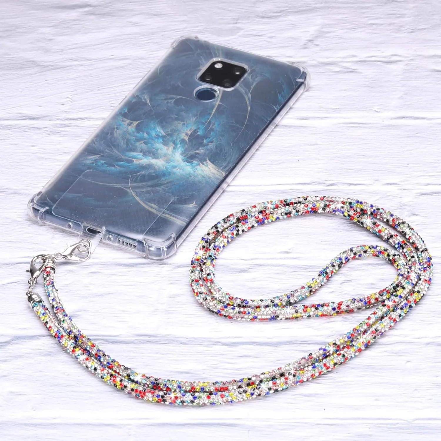 uxcell Rhinestone Purse Straps, Crystal Bag Handle Sparkly Replacement Bag Straps for Phone Bag Underarm Bag Evening Handbag