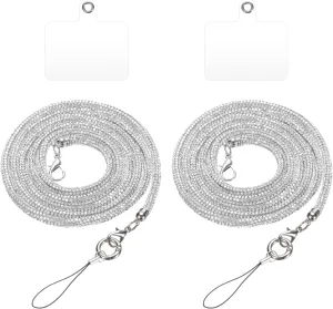 uxcell Rhinestone Purse Straps, Crystal Bag Handle Sparkly Replacement Bag Straps for Phone Bag Underarm Bag Evening Handbag