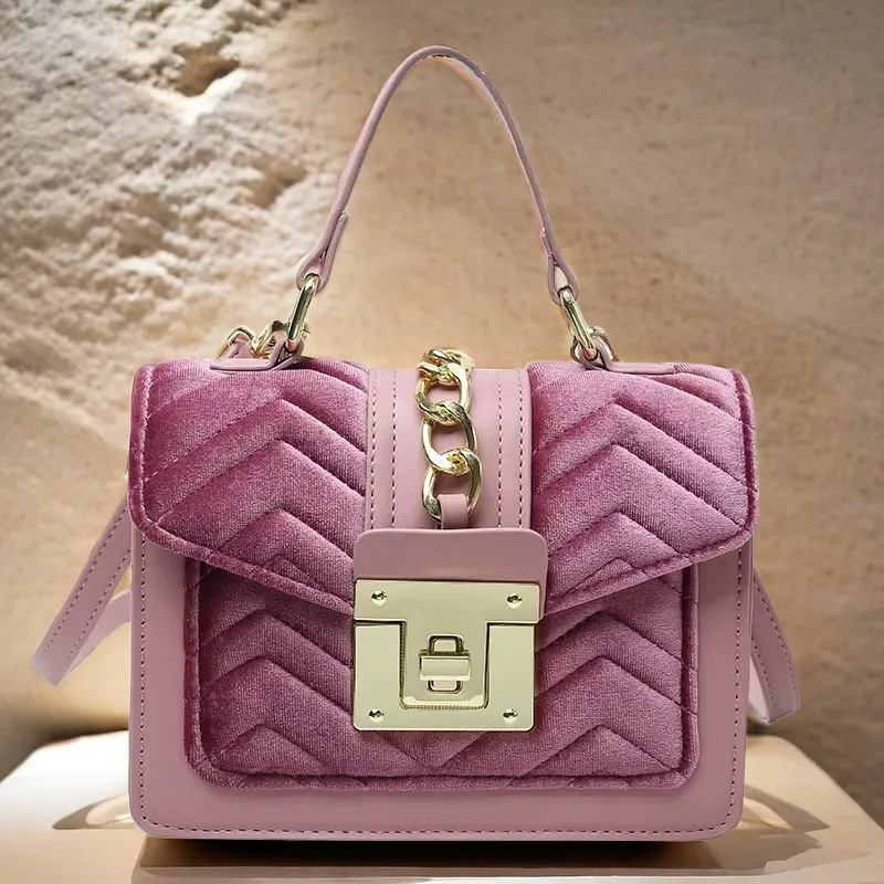Velvet “It Girl” Handbag Unique Purse