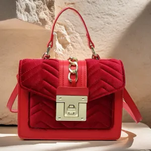 Velvet “It Girl” Handbag Unique Purse