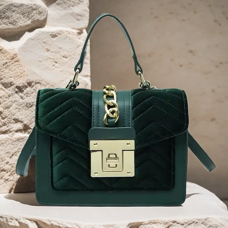 Velvet “It Girl” Handbag Unique Purse