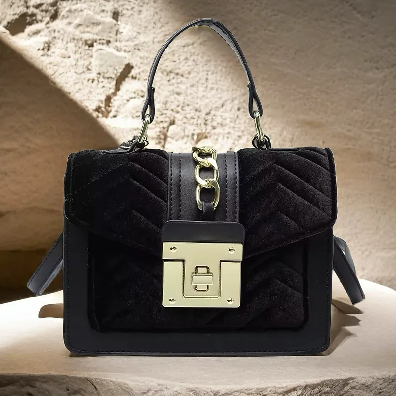 Velvet “It Girl” Handbag Unique Purse