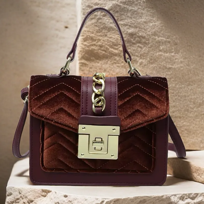 Velvet “It Girl” Handbag Unique Purse