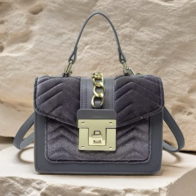 Velvet “It Girl” Handbag Unique Purse