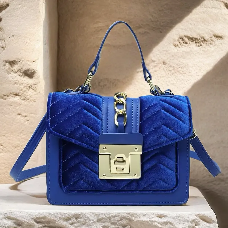 Velvet “It Girl” Handbag Unique Purse
