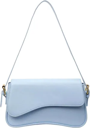 Verdusa Women's Leather Shoulder Bag Clutch Purses Trendy Hobo Crossbody Handbags Y2K Saddle Flap Underarm Purse