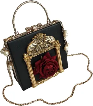 Victorian Handbag Gothic Purses Lolita Shoulder Bag for Women Vintage Clutch
