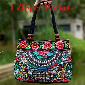 Vintage National Ethnic Embroidery Bags
