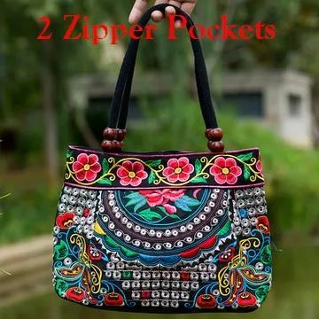 Vintage National Ethnic Embroidery Bags