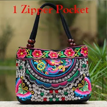 Vintage National Ethnic Embroidery Bags