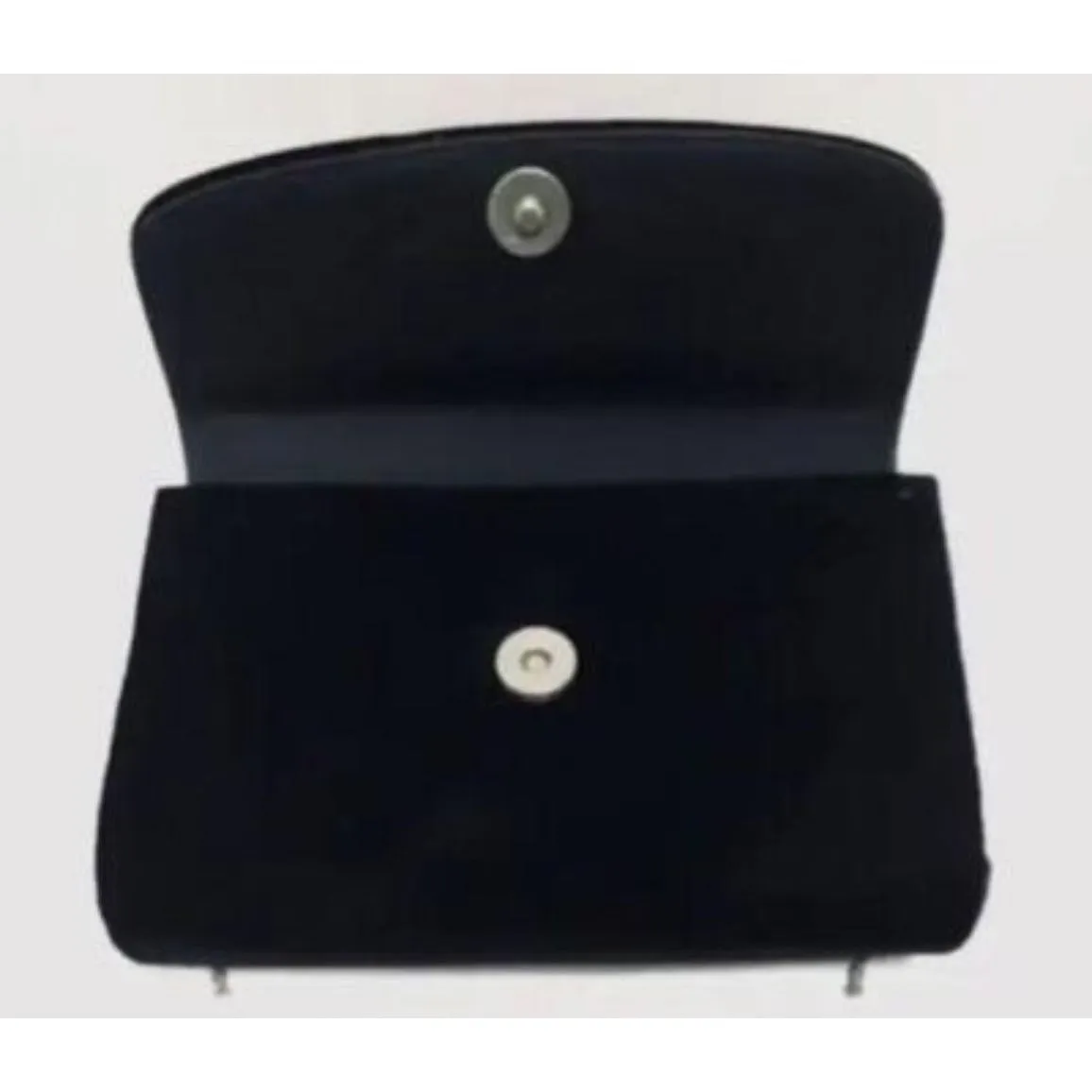 Vintage, one of a kind, Gucci, black silk velvet over leather, two-way- clutch or cross body with an Art Deco rhinestone design