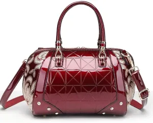 Vintage Shoulder Crossbody with Large Capacity PU leather Satchel Wallet for Work Top Handle Handbag for Women
