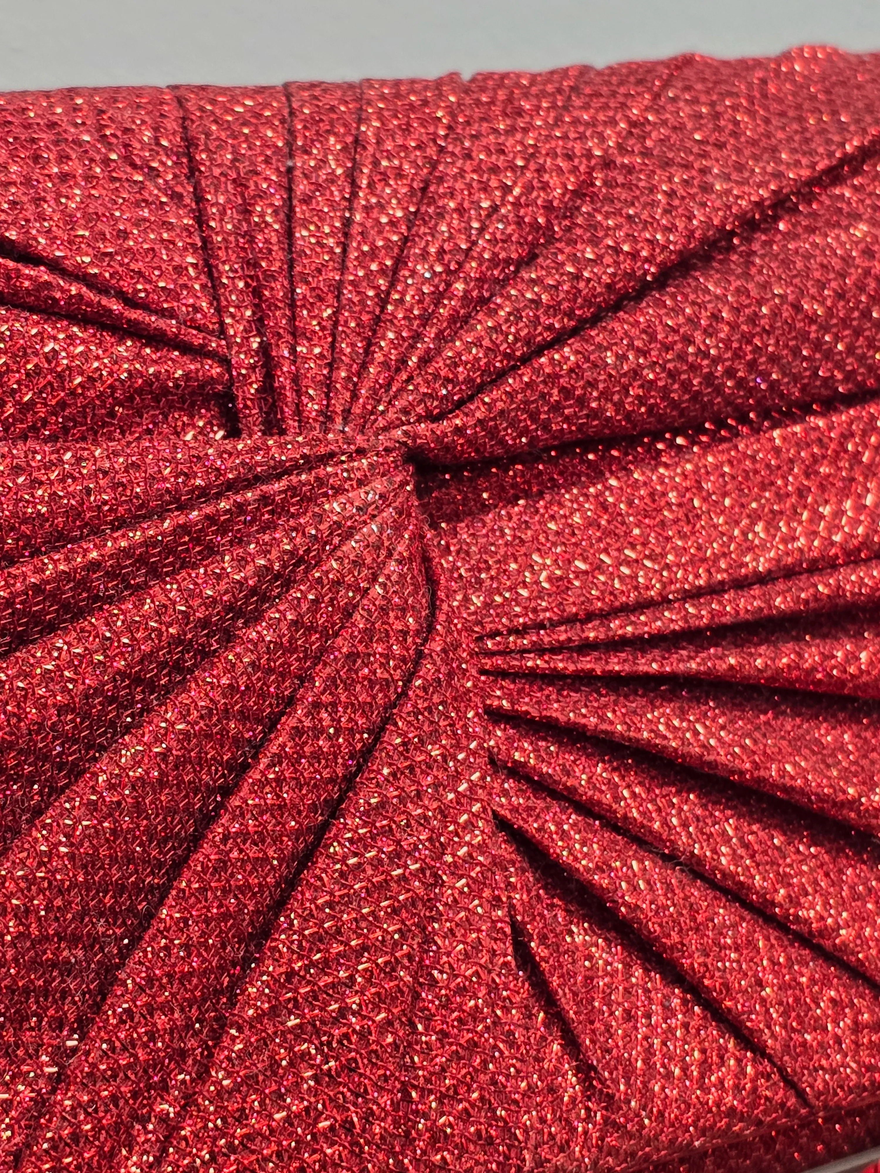 Vintage Sparkling Red Clutch