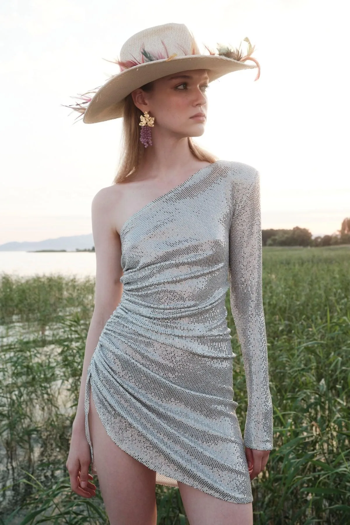 VIVA FOREVER DRESS / SHINY ECRU