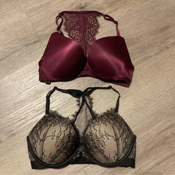 VSX 34B Pushup Bras EUC