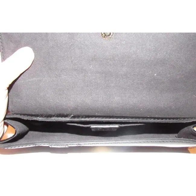 W Clutch Black Leathergold Bow Only today International tracking Gucci Accent Patent