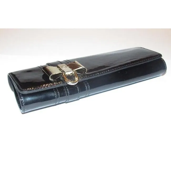 W Clutch Black Leathergold Bow Only today International tracking Gucci Accent Patent