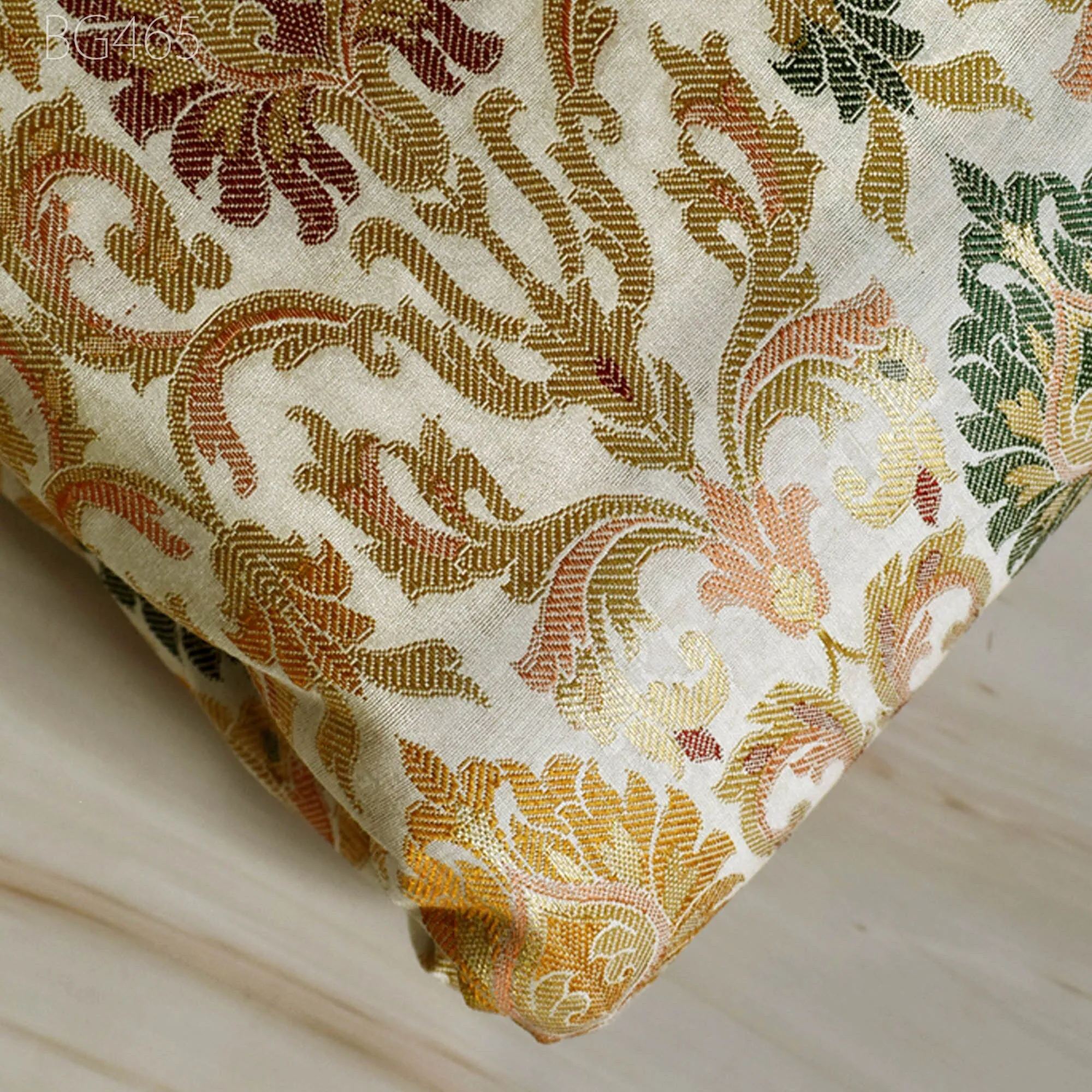 Wedding Dress Indian Costume Brocade By The Yard Banarasi Chanderi Cotton Bridal Lehenga Cushion Cover Home Decor Table Runner Sewing Fabric