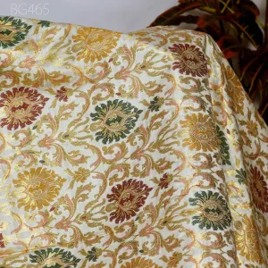 Wedding Dress Indian Costume Brocade By The Yard Banarasi Chanderi Cotton Bridal Lehenga Cushion Cover Home Decor Table Runner Sewing Fabric