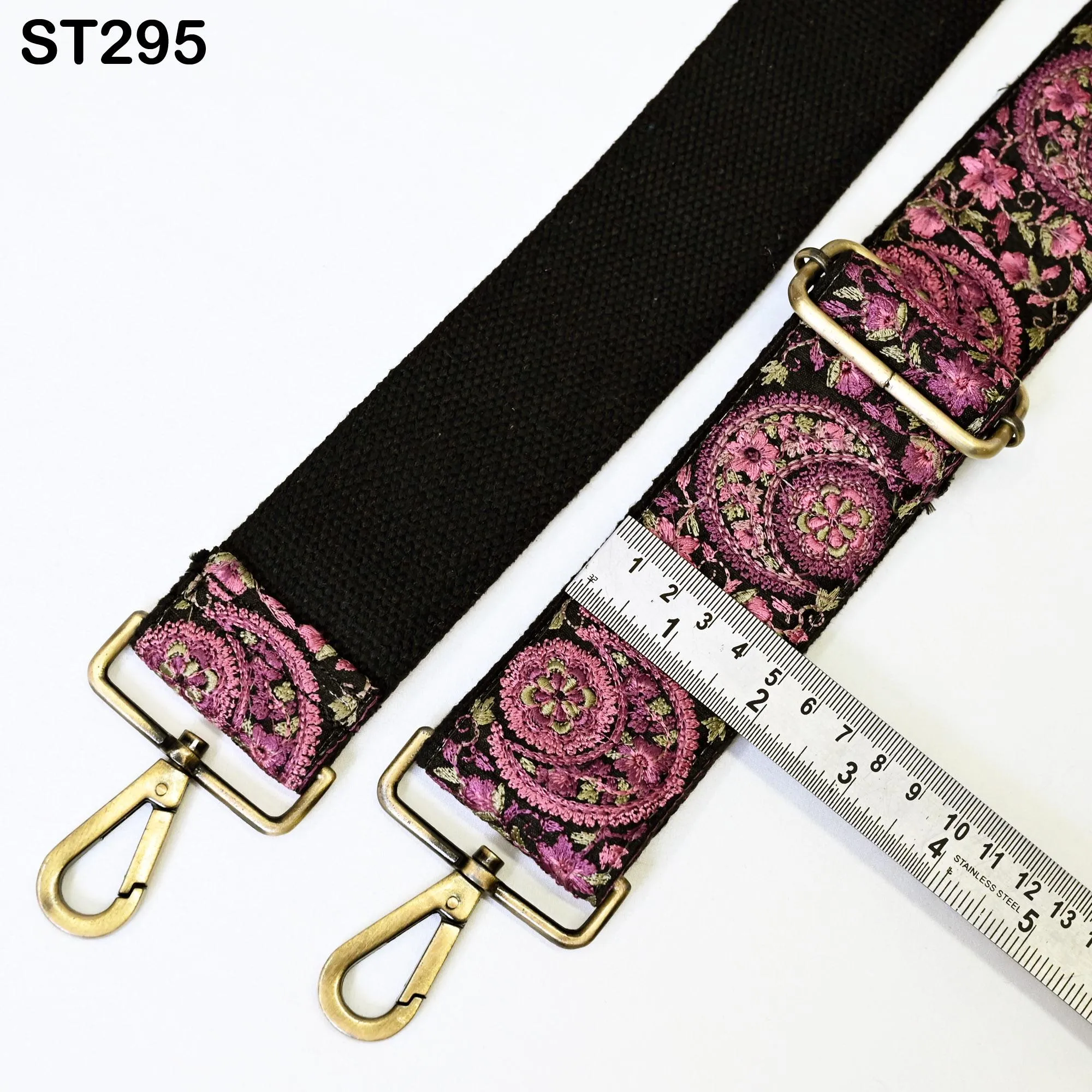 Wine Embroidery Replacement Purse Strap Crossbody Strap for Purses Embroidered Boho Bag Strap Boho Guitar Strap Handbag Strap Gift for her